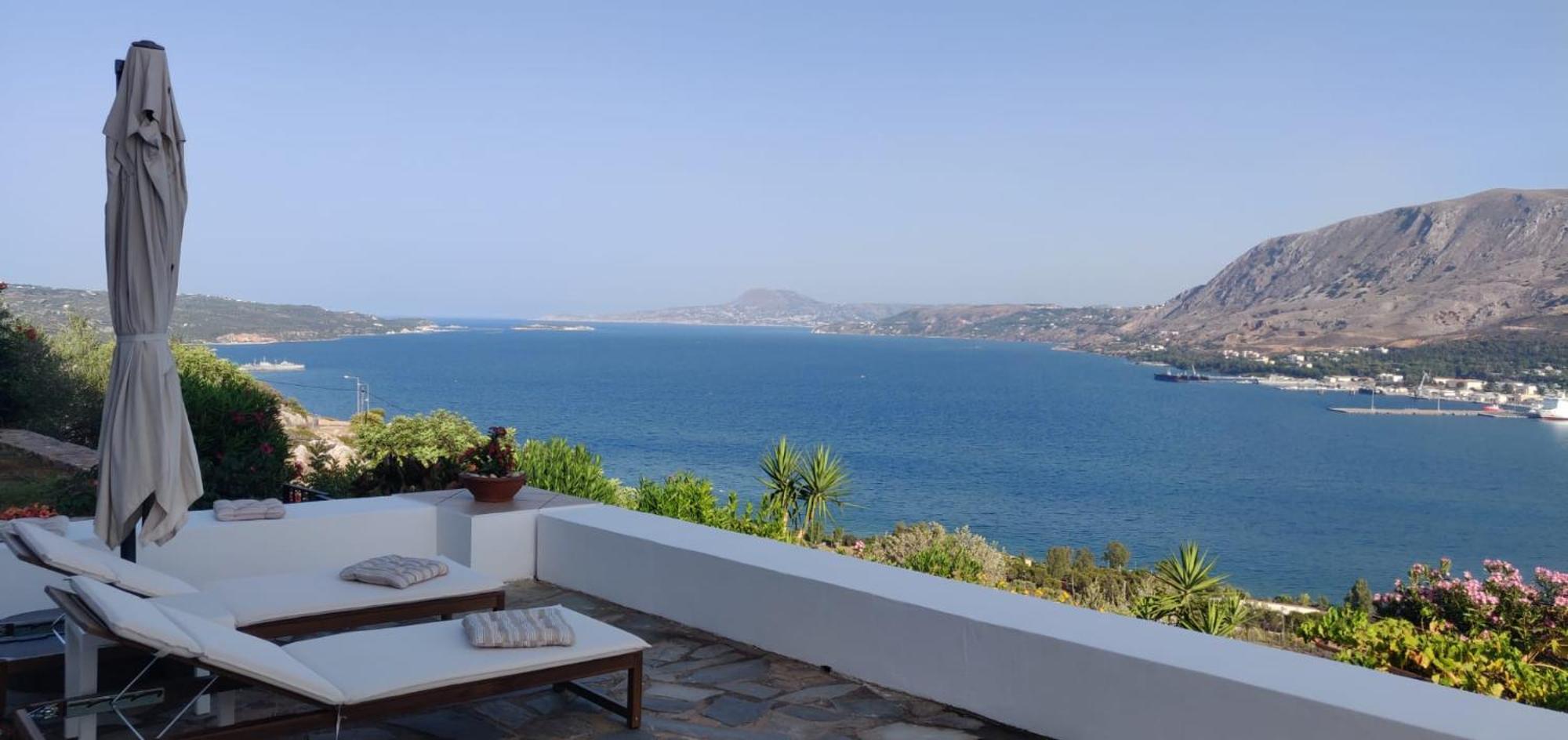 Panoramic Seaview Holiday House Souda Exteriör bild