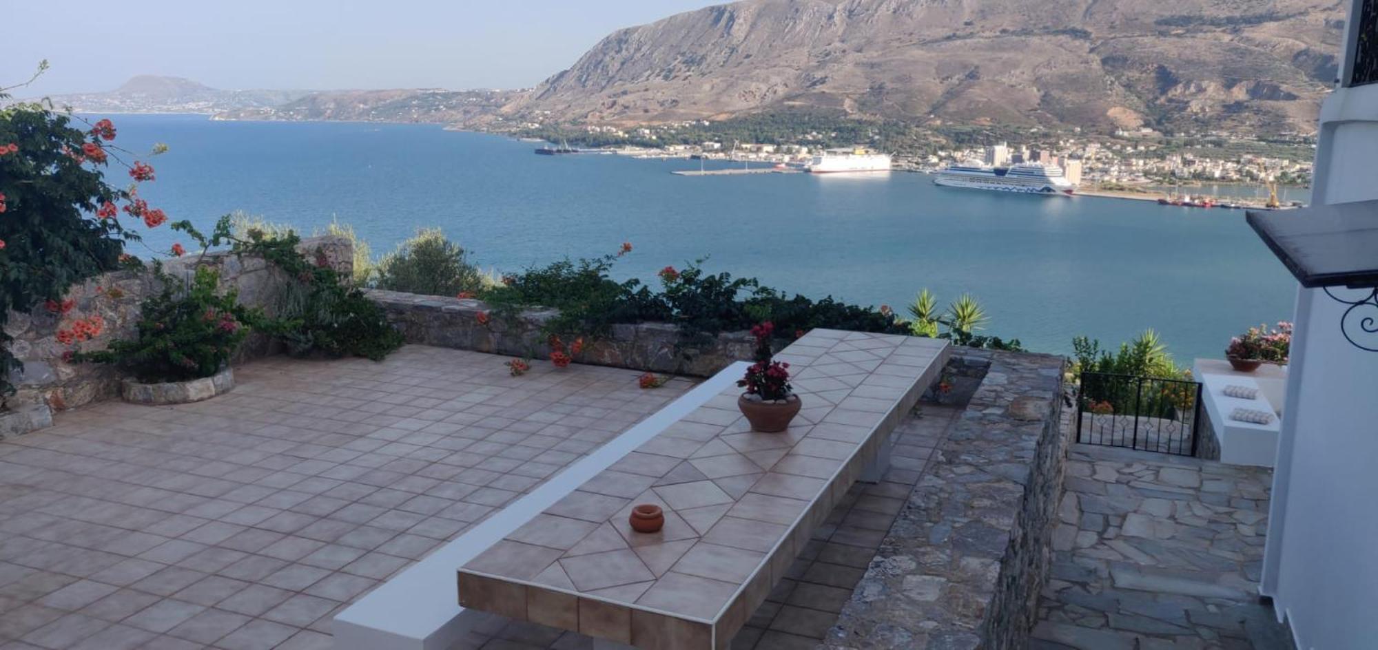 Panoramic Seaview Holiday House Souda Exteriör bild