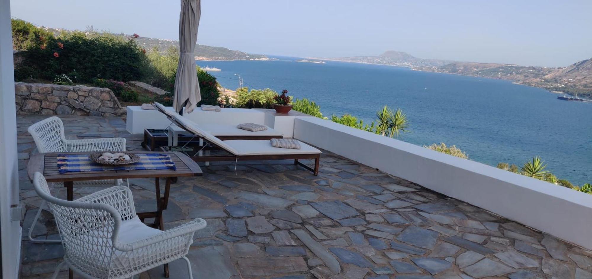 Panoramic Seaview Holiday House Souda Exteriör bild