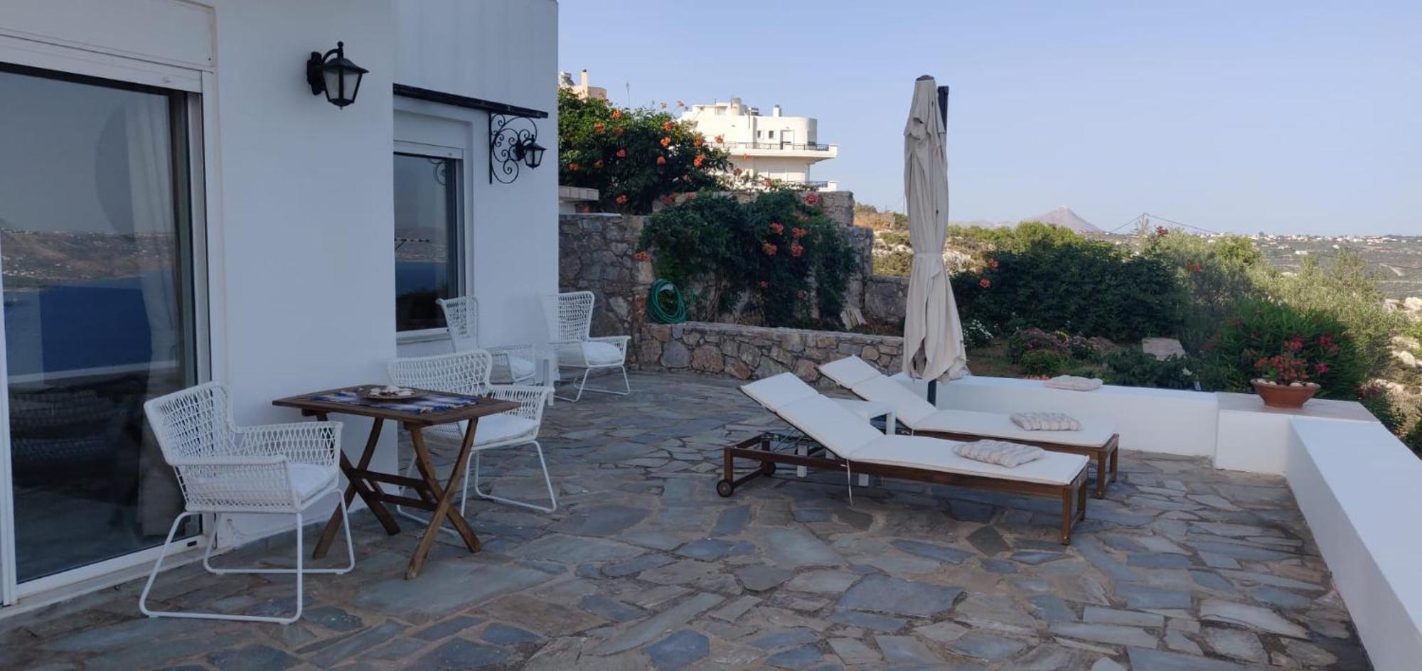 Panoramic Seaview Holiday House Souda Exteriör bild
